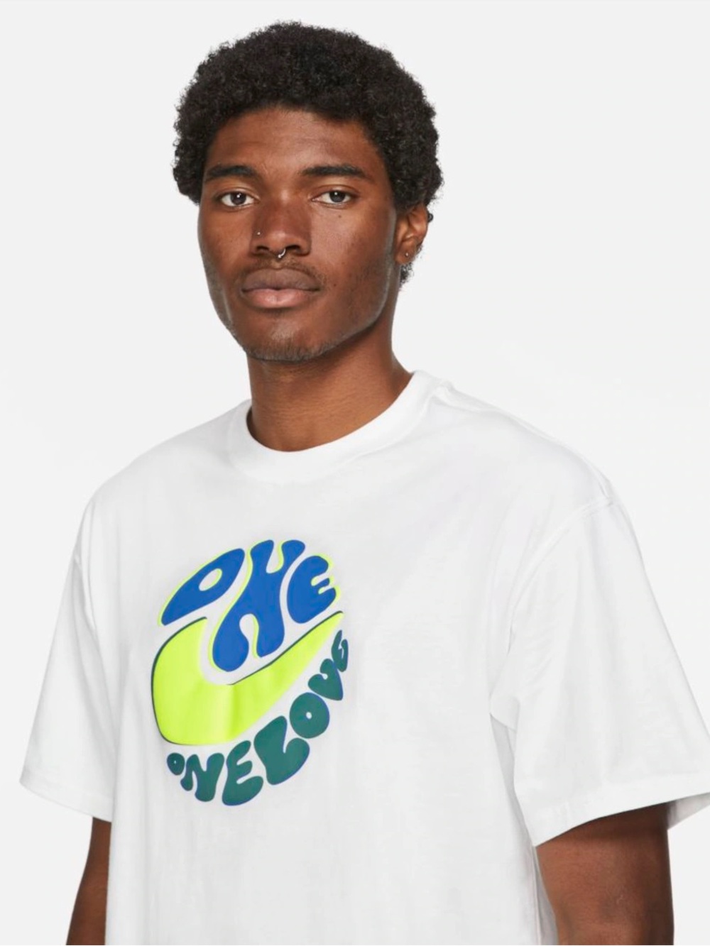 Nike One Men’s One Love White Loose Fit T Shirt XL